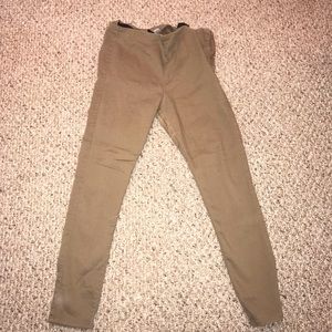 H&M khaki ankle pants size 12 with Side Zip. Used